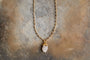 Hadari Rose Quartz Necklace - Gold
