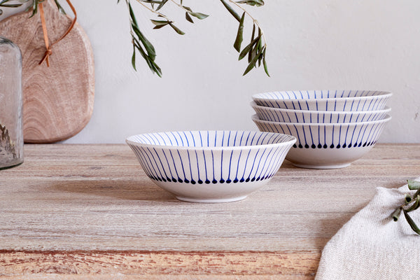 Iba Cereal Bowl - Indigo-Trade nkuku