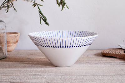 Iba Serving Bowl - Indigo-Trade nkuku