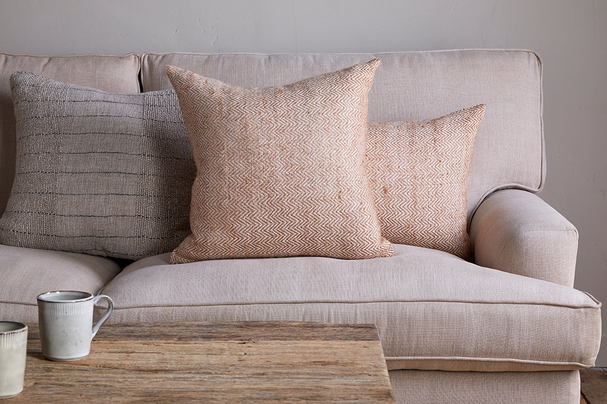 Indie Recycled Cushion Cover - Rust-Trade nkuku