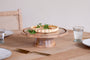 Inkollu Wire & Mango Wood Cake Stand - Aged Brass-Trade nkuku