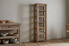 Ibo Reclaimed Wood & Glass Cabinet - Natural - Tall