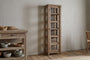 Ibo Reclaimed Wood & Glass Cabinet - Natural - Tall