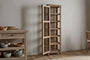 Ibo Reclaimed Wood & Glass Cabinet - Natural - Tall