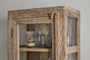 Ibo Reclaimed Wood & Glass Cabinet - Natural - Tall