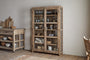 Ibo Reclaimed Wood & Glass Cabinet - Natural - Wide