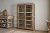 Ibo Reclaimed Wood & Glass Cabinet - Natural - Wide
