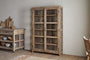 Ibo Reclaimed Wood & Glass Cabinet - Natural - Wide