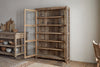 Ibo Reclaimed Wood & Glass Cabinet - Natural - Wide