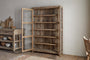 Ibo Reclaimed Wood & Glass Cabinet - Natural - Wide