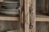 Ibo Reclaimed Wood & Glass Cabinet - Natural - Wide