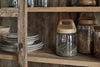 Ibo Reclaimed Wood & Glass Cabinet - Natural - Wide