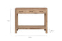 Ibo Reclaimed Wood 3 Drawer Console Table - Natural-Trade nkuku