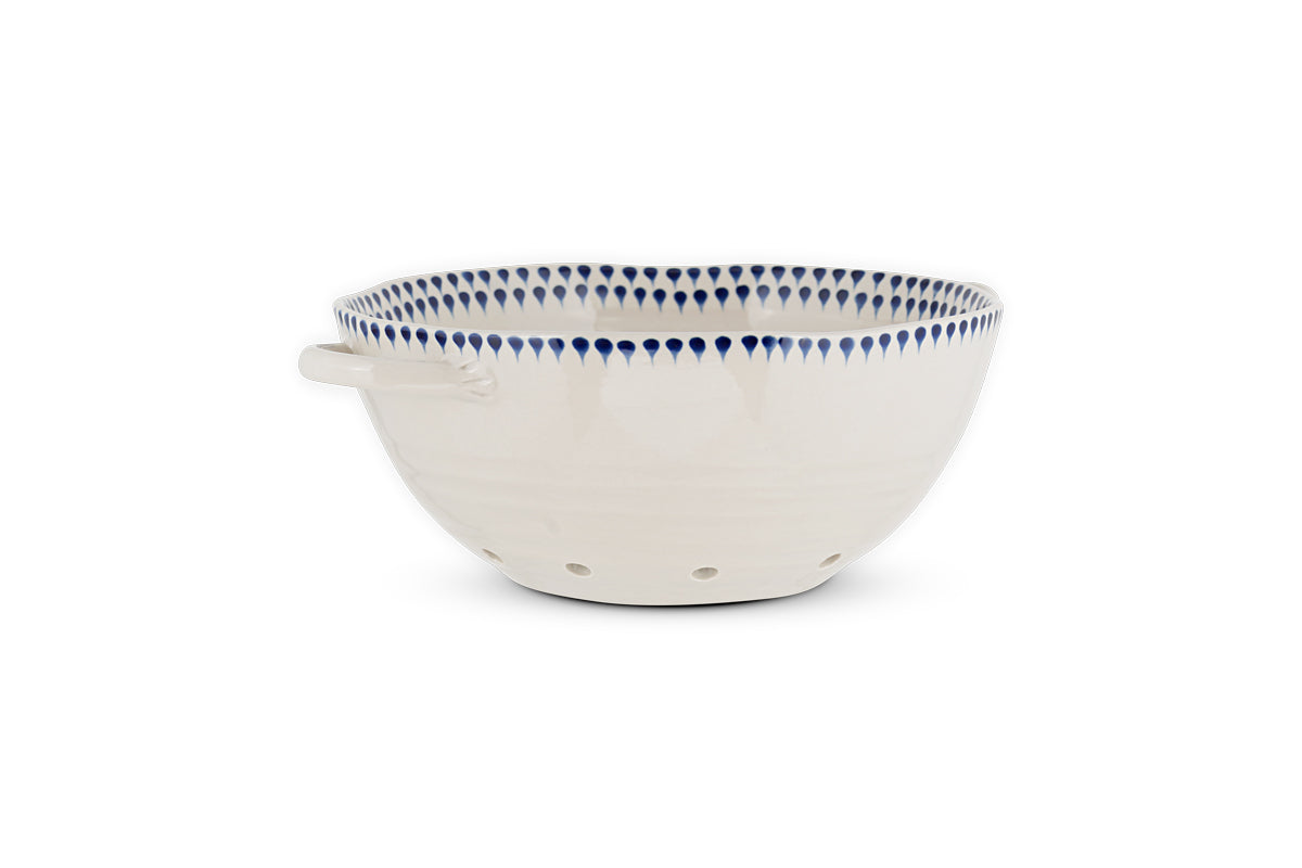 Indigo Drop Colander - Indigo-Trade nkuku