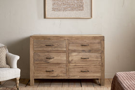 Iya Reclaimed Wood Chest of Drawers - Natural - Large