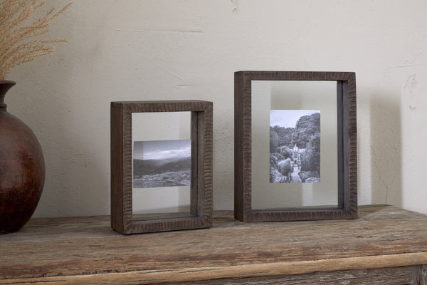 Indu Standing Mango Wood Frame - Dark Ash