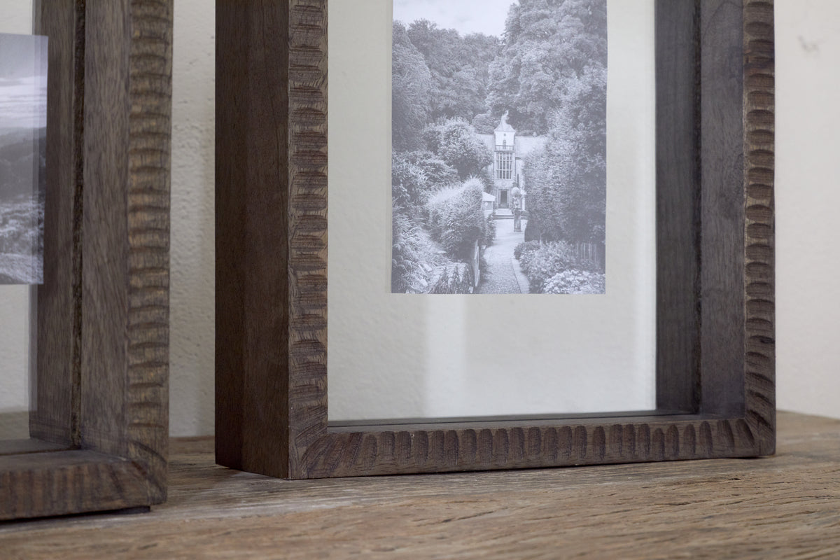 Indu Standing Mango Wood Frame - Dark Ash