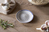 Indigo Drop Garlic Grater - Cream & Indigo