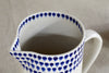 Indigo Drop Jug - Cream & Indigo - Small
