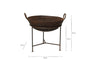 Reclaimed Iron Kadai With Grill - Medium