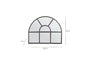 Imoma Iron Overmantle Arch Mirror