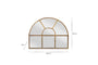 Imoma Iron Overmantel Arch Mirror - Brass