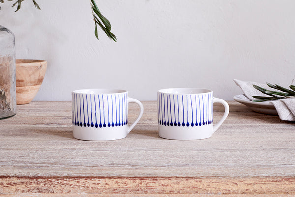 Iba Mug - Indigo - (Set of 2)-Trade nkuku