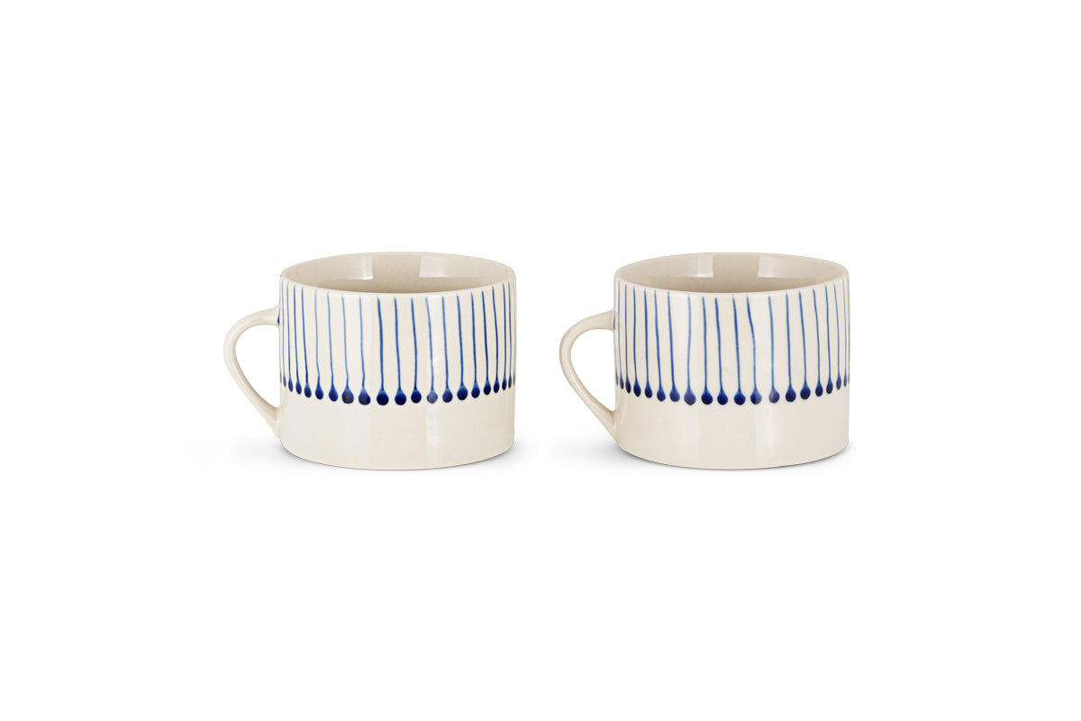 Iba Mug - Indigo - (Set of 2)-Trade nkuku