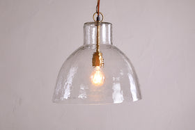 Inayah Recycled Glass Pendant - Clear