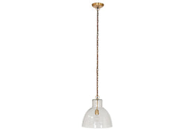 Inayah Recycled Glass Pendant - Clear