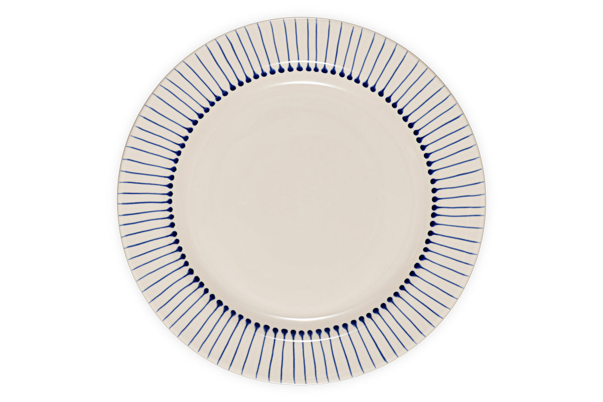 Iba Dinner Plate - Indigo-Trade nkuku