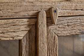 Ibo Reclaimed Wood & Glass Sideboard - Natural