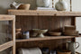 Ibo Reclaimed Wood & Glass Sideboard - Natural