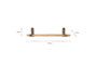 Ibo Reclaimed Wood & Iron Shelf - Natural-Trade nkuku