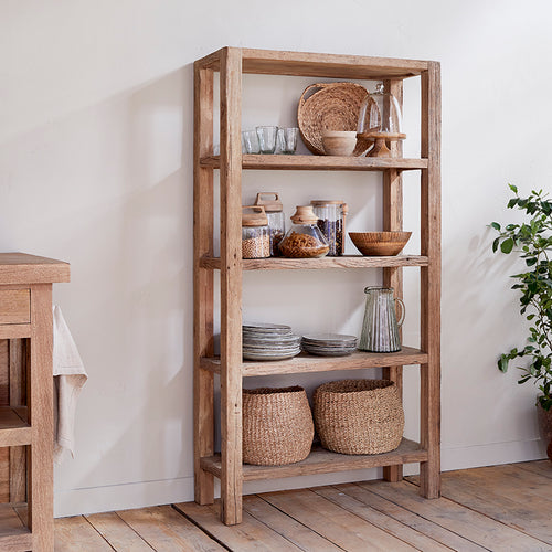 Ibo Reclaimed Wood Shelf - Natural - Wide-Trade nkuku