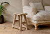 Ibo Reclaimed Wood Low Stool - Natural