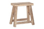 Ibo Reclaimed Wood Low Stool - Natural