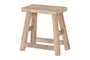 Ibo Reclaimed Wood Low Stool - Natural