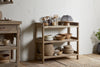 Ibo Reclaimed Wood Pantry Standing Shelves - Natural