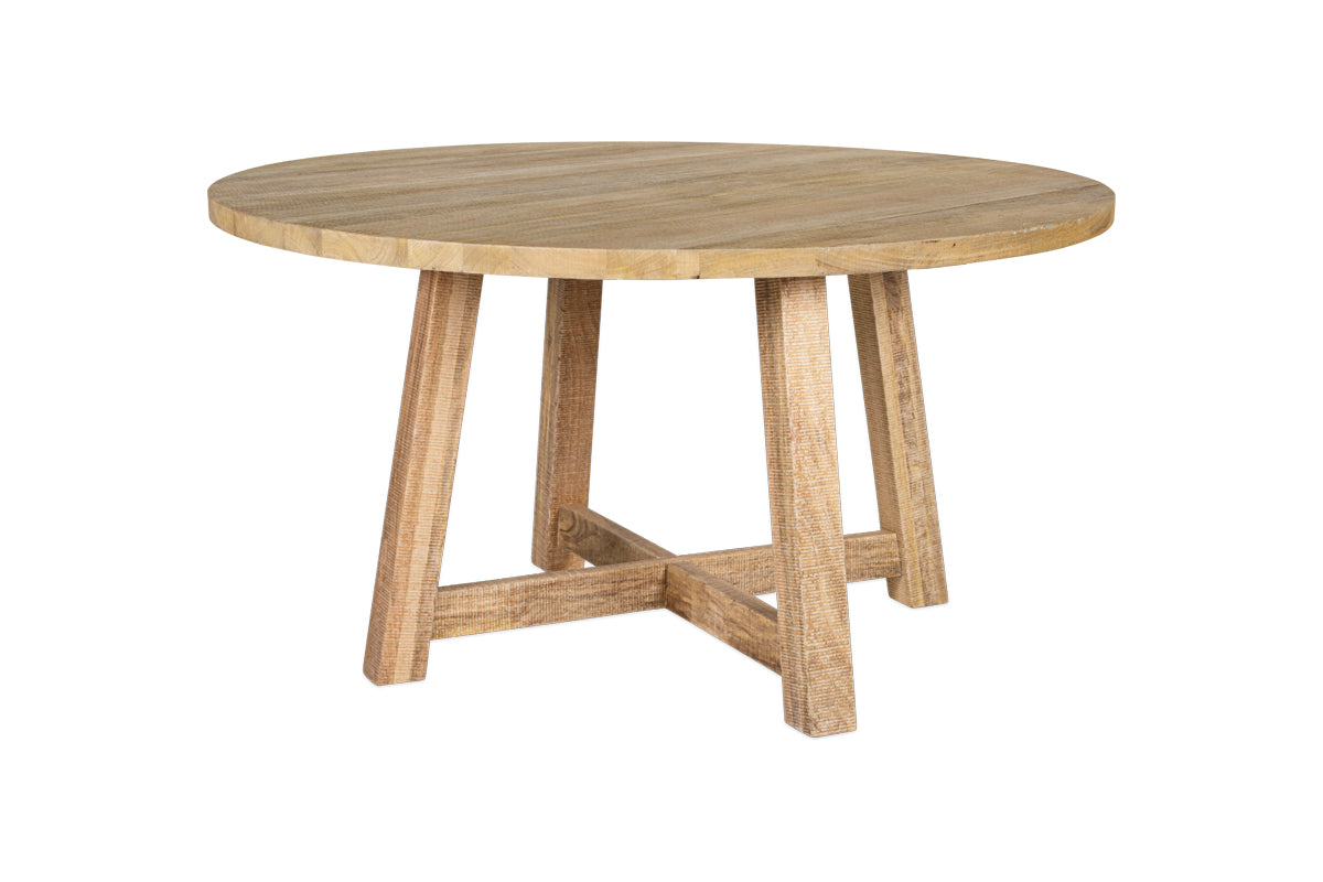 Indali Mango Wood Round Dining Table - Large