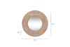 Itwa Mango Wood Carved Mirror - Natural