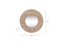 Itwa Mango Wood Carved Mirror - Natural