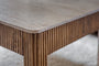 Ira Travertine & Mango Wood Coffee Table - Natural