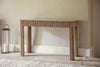 Ira Travertine & Mango Wood Console Table - Natural