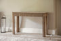 Ira Travertine & Mango Wood Console Table - Natural