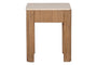 Ira Travertine & Mango Wood Side Table