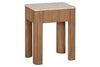 Ira Travertine & Mango Wood Side Table