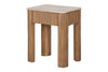 Ira Travertine & Mango Wood Side Table