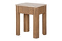 Ira Travertine & Mango Wood Side Table