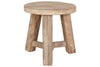 Ibo Reclaimed Wood Round Side Table - Natural